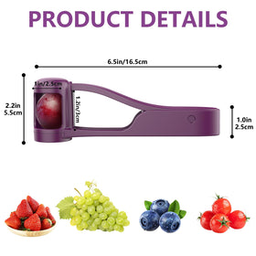WhiteRhino fruit slicer demonstrates soft plunger enabling easy, controlled cuts