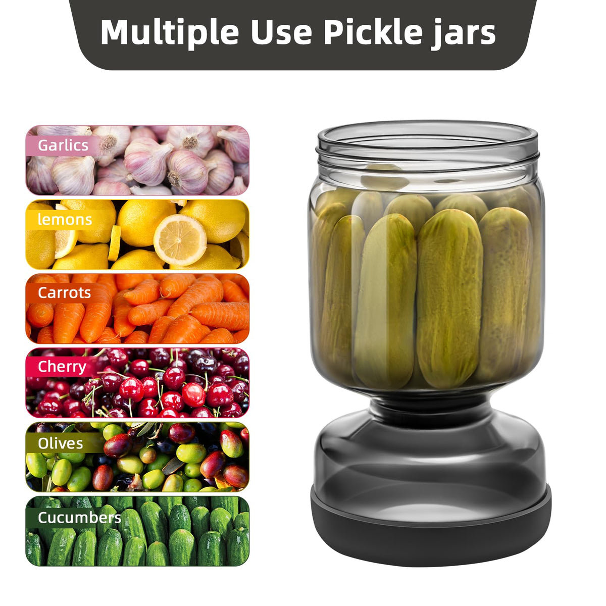 Gift-ready WhiteRhino pickle jar ideal for pickle lovers