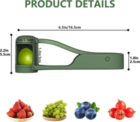WhiteRhino Grape Cutter Easy Cut Action – efficient quartering of grapes and cherry tomatoes.
