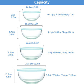 WhiteRhino heat-resistant glass mixing bowls for versatile use