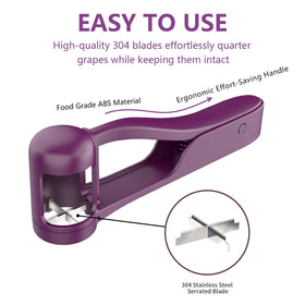 WhiteRhino toddler-friendly slicer slices cherry tomatoes for salads and sandwiches