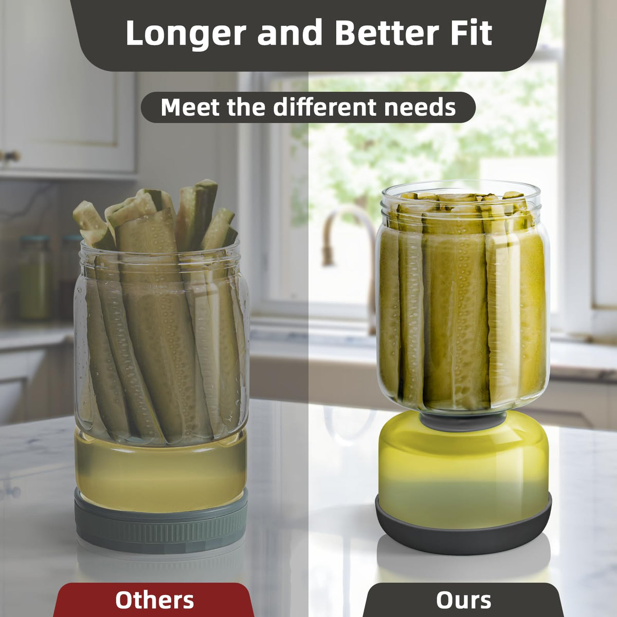 WhiteRhino leakproof lid with silicone seal keeps contents fresh in the fridge.