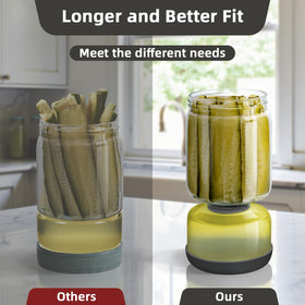 WhiteRhino leakproof lid with silicone seal keeps contents fresh in the fridge.