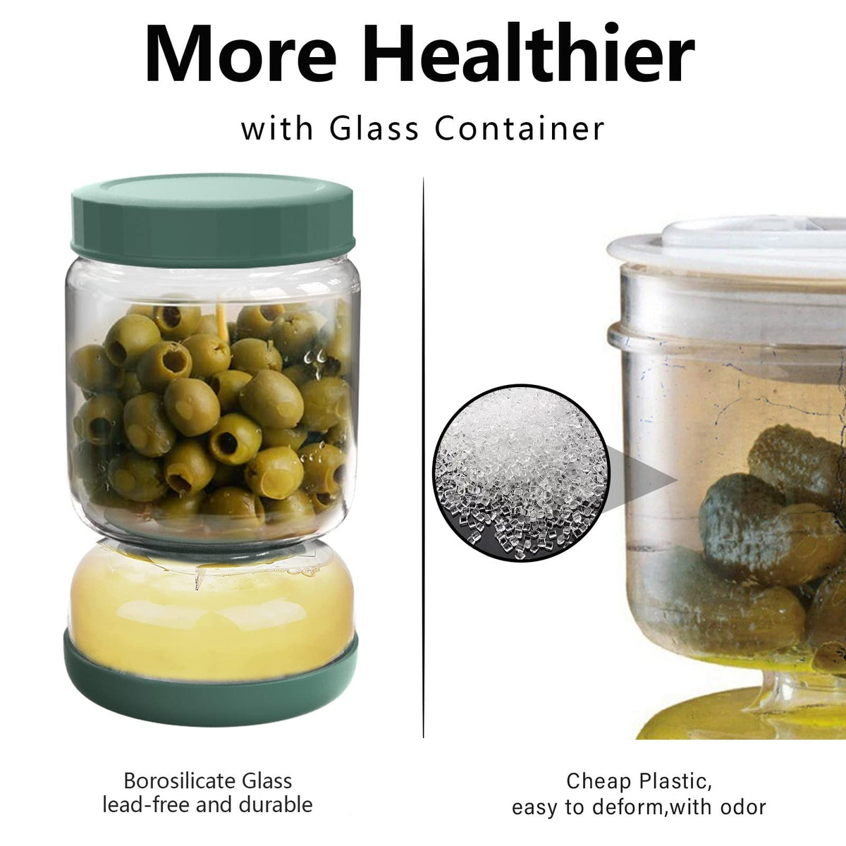 WhiteRhino multi-purpose jar for olives, jalapeños, and more