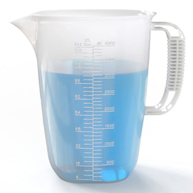 WhiteRhino one-gallon measuring pitcher with V-spout for precise, drip-free pouring at home