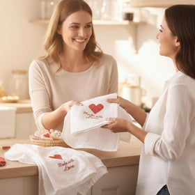 WhiteWrap flour sack towel used as dough proofing cover for bread.