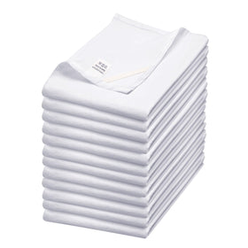 WhiteWrap flour sack towel close-up texture for premium absorbency and quick drying.