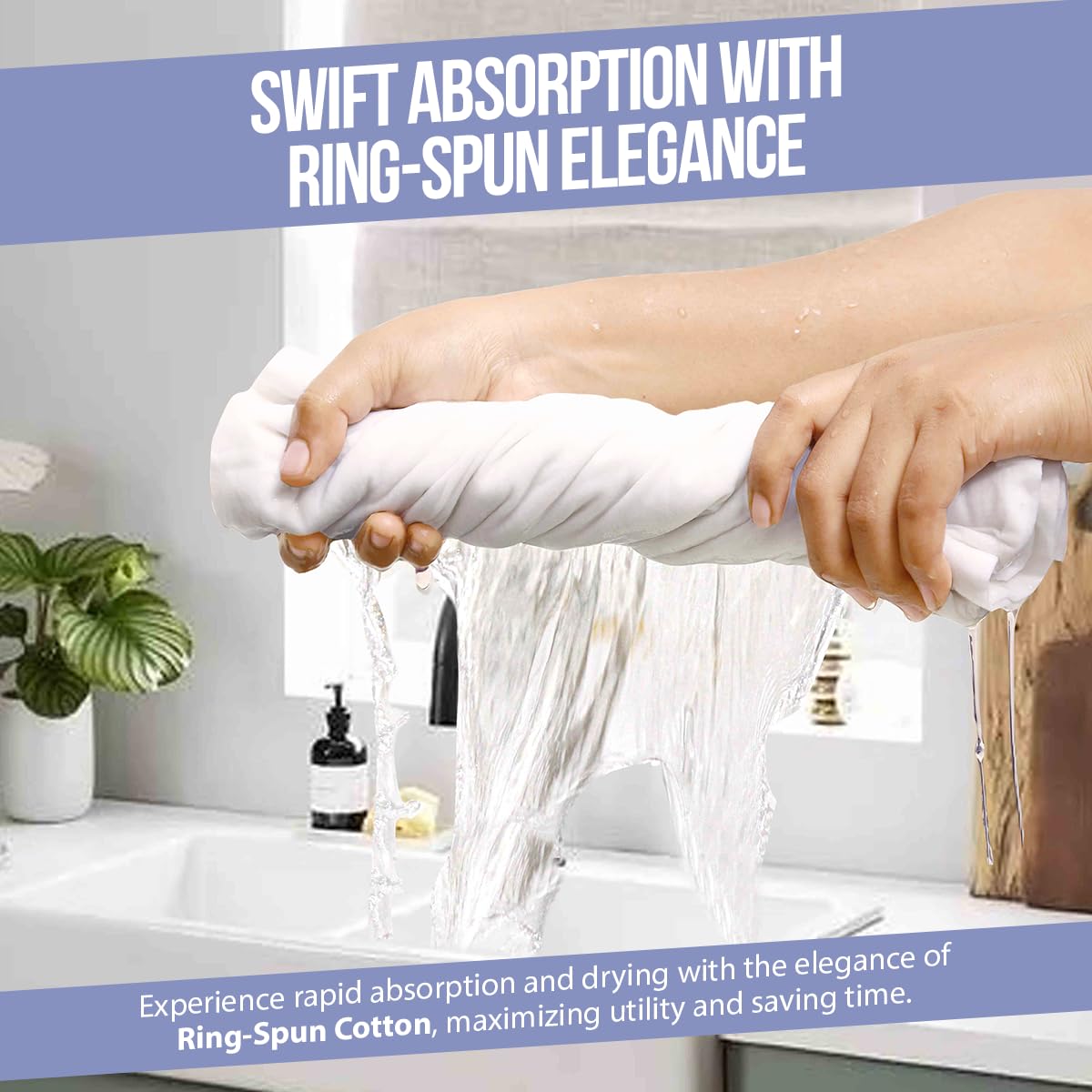 WhiteWrap Flour Sack Towels eco-friendly choice for reusable kitchen towels