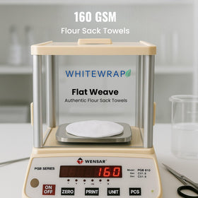 WHITEWRAP kitchen towels 6-pack ideal for drying, covering dough, crafts