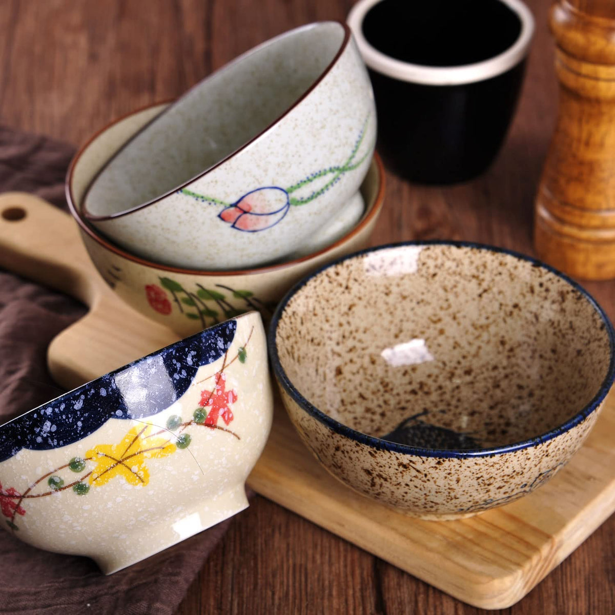 WHJY bowls displayed on a dining table with retro charm