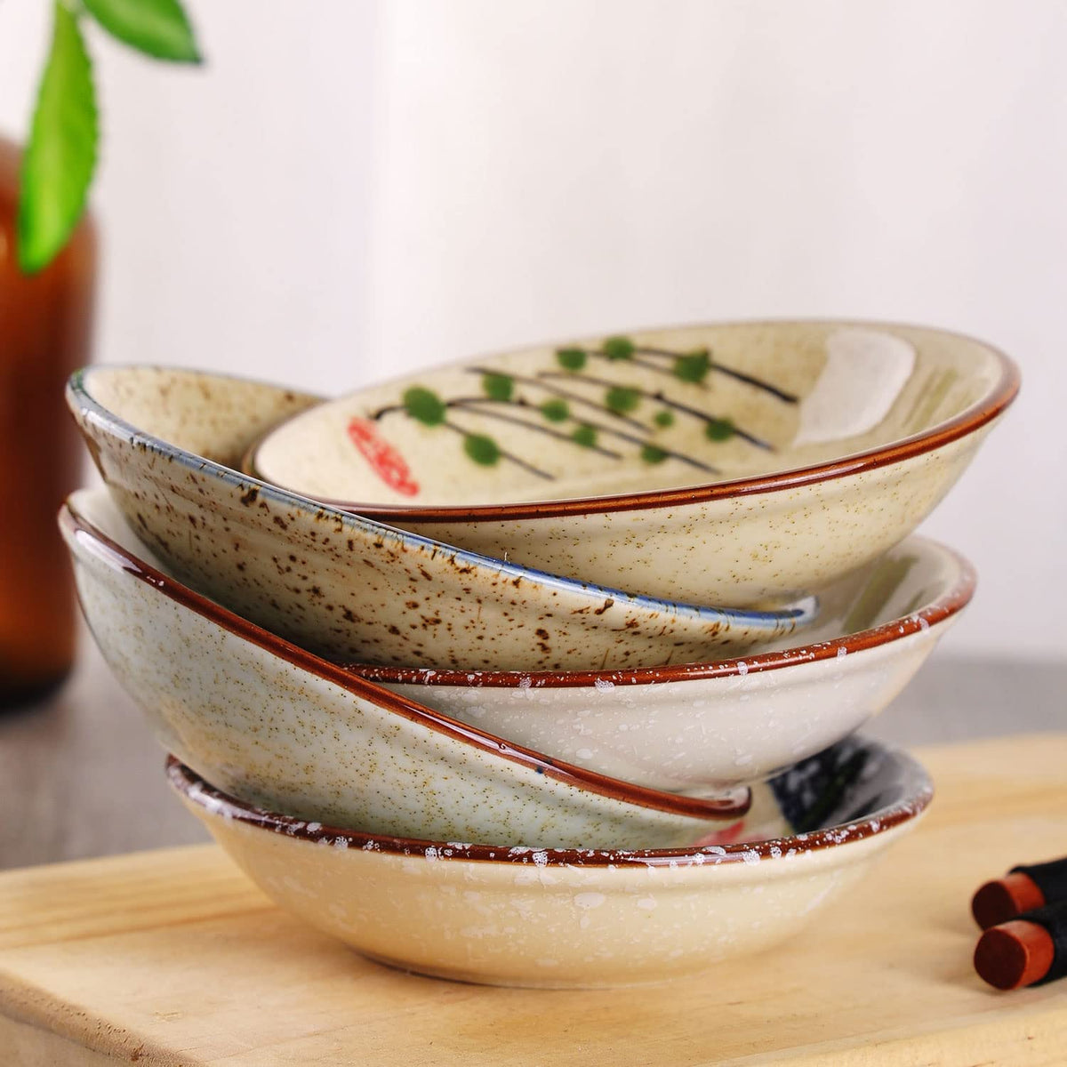 WHJY fishes pattern adds charm to dipping sauces and small tastings.