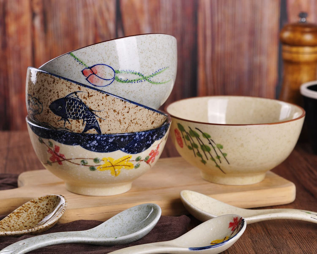 WHJY retro pattern bowls enhancing home decor and entertaining