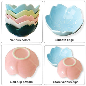 WHJY sauce dish in pink for dipping sauces and condiments