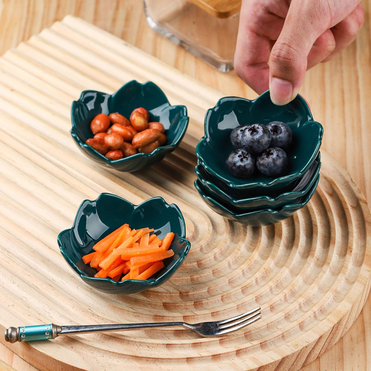 WHJY sushi dish mini plates for bite sized appetizers