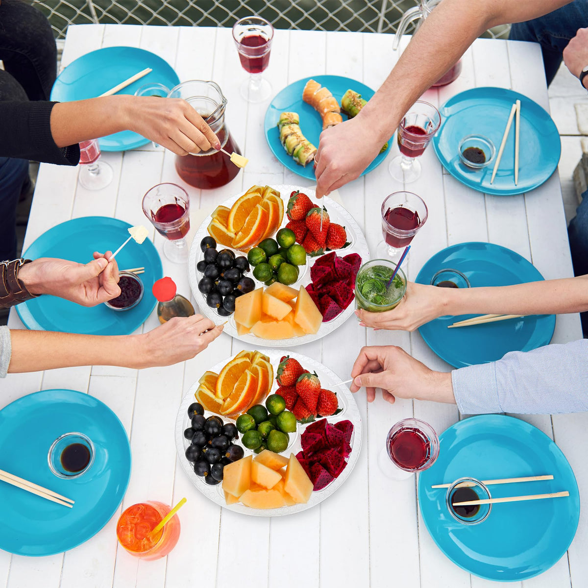 WHQXFDZ reusable catering tray easy to clean after events