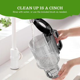 Whuto juicer disassembly with cleaning brush for easy cleanup