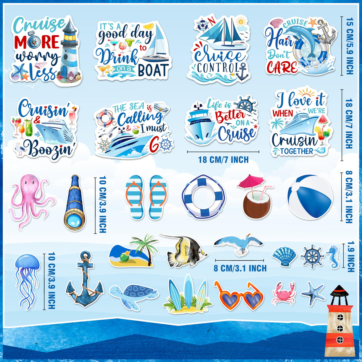 WHYMEO funny cruise sayings magnets brighten cabins with witty nautical quotes.