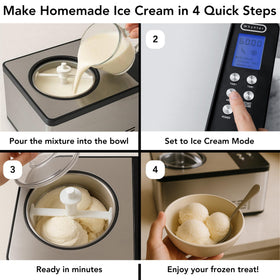 Whynter ICM-200LS timer lets you schedule batches for consistent freezing.