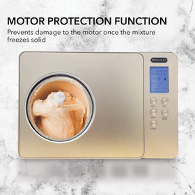 Whynter ICM-220CGY built-in compressor for continuous use without pre-freezing.