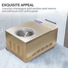 Whynter ICM-220CGY removable stainless bowl for easy cleaning and serving.
