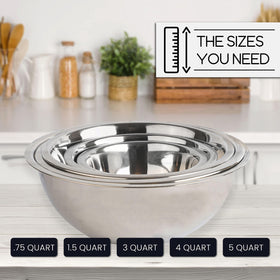 WHYSKO deep bowls ideal for pancake batter and batch mixing