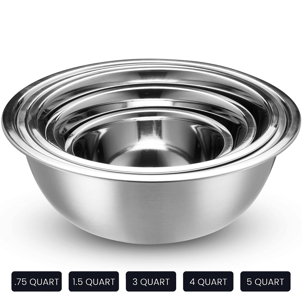 WHYSKO dishwasher-safe mixing bowls simplify cleanup after cooking and baking.