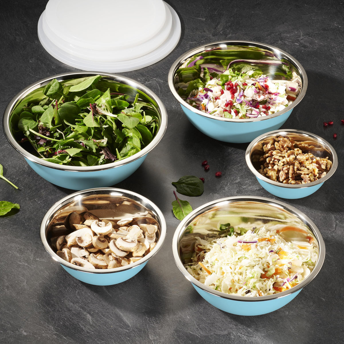 WHYSKO 0.75 to 5 quart graduated bowls for varied tasks