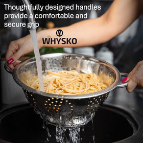 Whysko kitchen essential for draining pasta and rinsing produce.