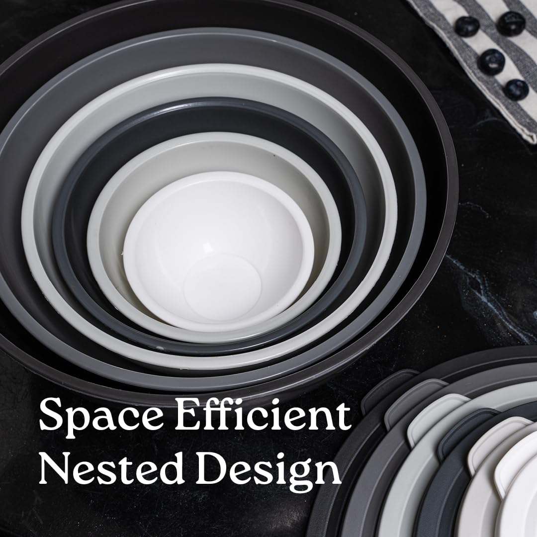 WHYSKO bowls with airtight lids for easy fridge or pantry organization.