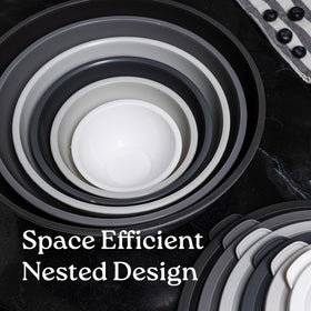 WHYSKO bowls with airtight lids for easy fridge or pantry organization.