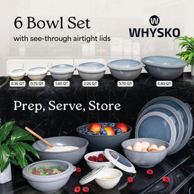 Whysko nesting bowls save cabinet space while keeping meals organized.