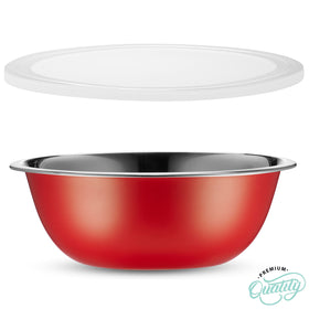 WHYSKO red-lidded bowls in use for quick cooking tasks