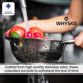 Whysko rust-resistant stainless steel for durable everyday use.