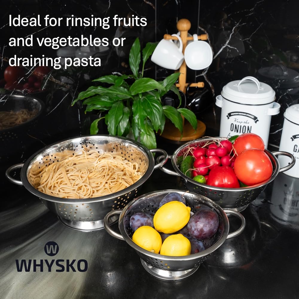 Whysko stackable design saves space in your kitchen.