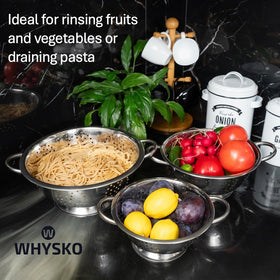 Whysko stackable design saves space in your kitchen.