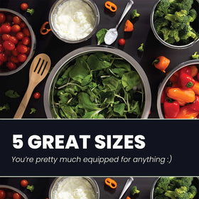 WHYSKO bowls show wide flat lips for secure grip