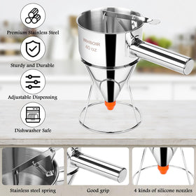WIHBOIR nozzle set provides versatile batter sizes for recipes