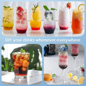 WIBIMEN cocktail-ready tray supports mint infusion for refreshing beverages.