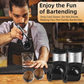 WIBIMEN compact design fits neatly in the fridge door for easy prep.