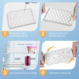 WIBIMEN compact stackable design fits small freezers for everyday use.