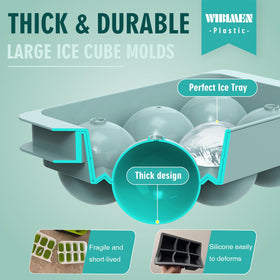 WIBIMEN conical bump creates perfectly rounded ice spheres every time