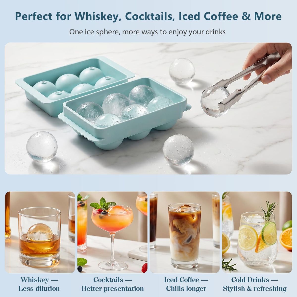 WIBIMEN large-round ice mold, a classy gifting option for enthusiasts