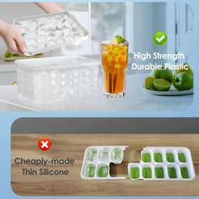 WIBIMEN food-grade plastic ice tray ensures safe freezing.