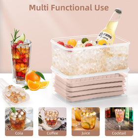 WIBIMEN ice cubes in a coffee glass for a smooth chill.
