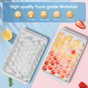 WIBIMEN ice tray with bin and lid keeps cubes organized and clean.