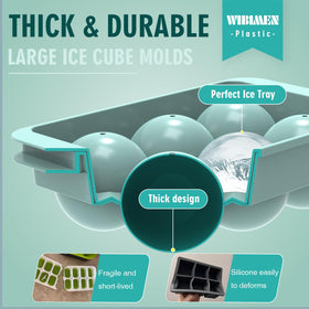 WIBIMEN food-grade material ensures safe, durable ice trays