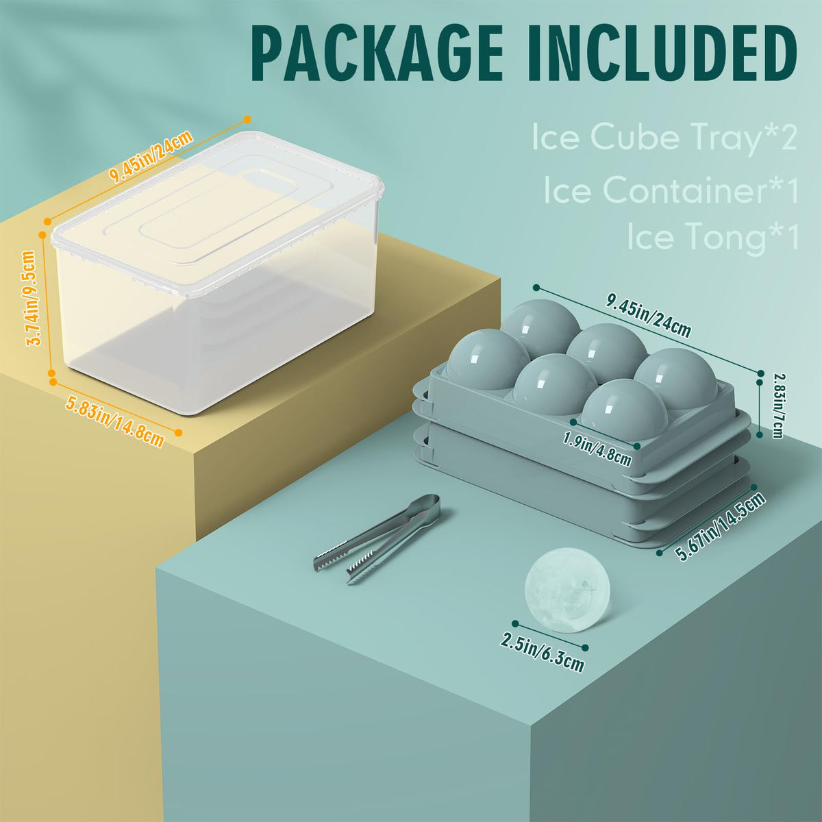 WIBIMEN thick-edged ice mold design allows painless ice removal