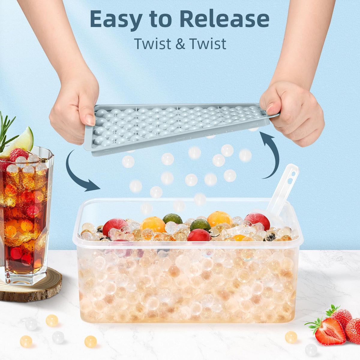 WIBIMEN blue lid design shows mess-free filling for daily use.