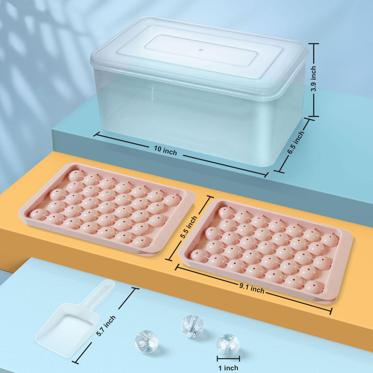 WIBIMEN pink-pack ice tray highlights color-coordinated parties and gatherings.