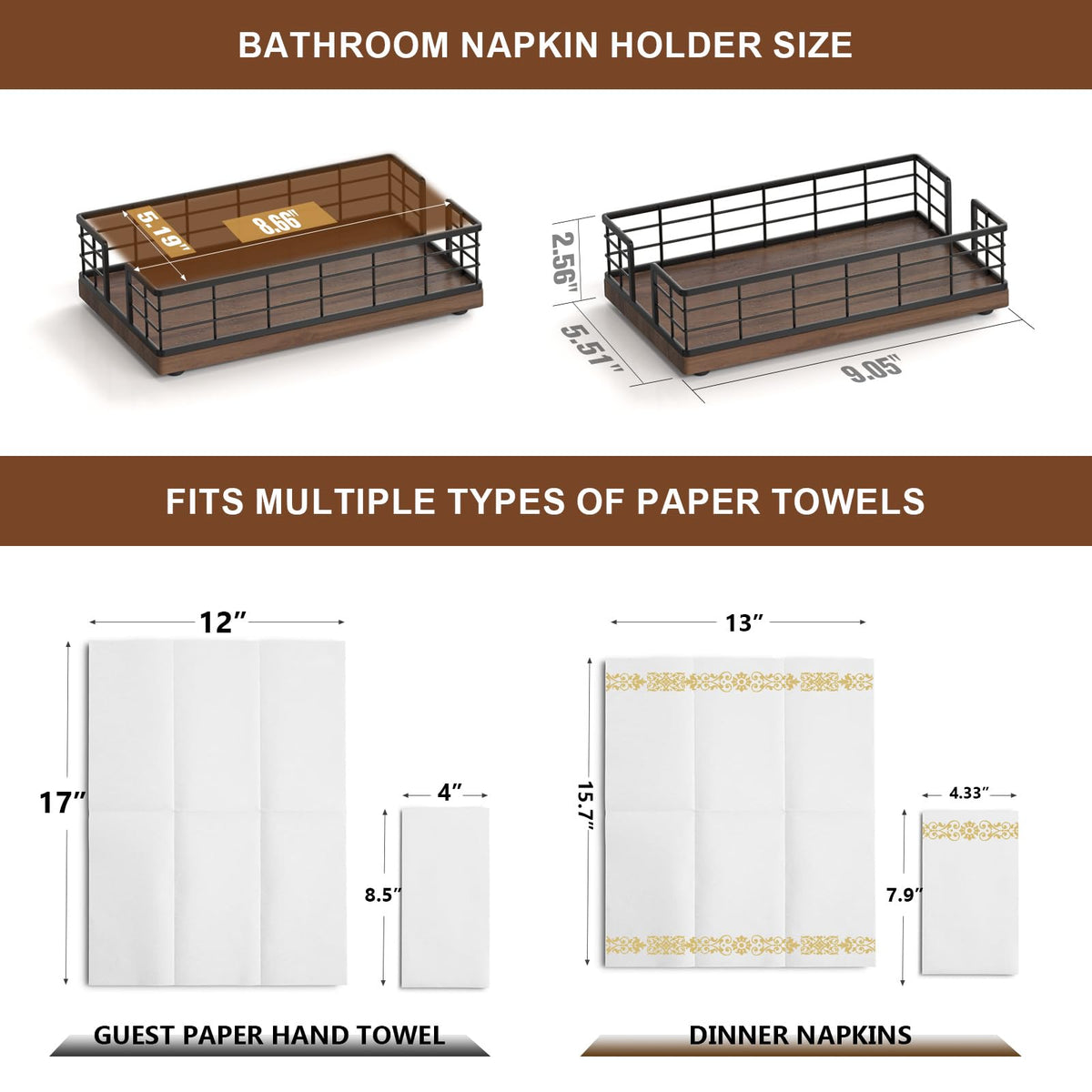 Wican gift-ready towel holder tray shown in home setting.